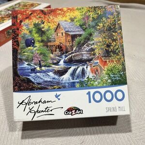 Spring Mill Abraham Hunter 1000 pc 27" X 20" Jigsaw Puzzle Cra-Z-Art
